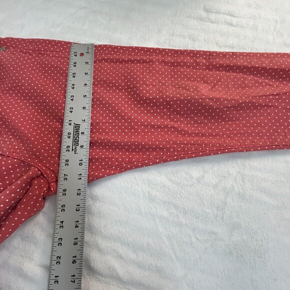 AG Adriano Goldschmied Womens The Stevie Ankle Slim Straight Leg Pants 32R Red - Picture 10 of 11